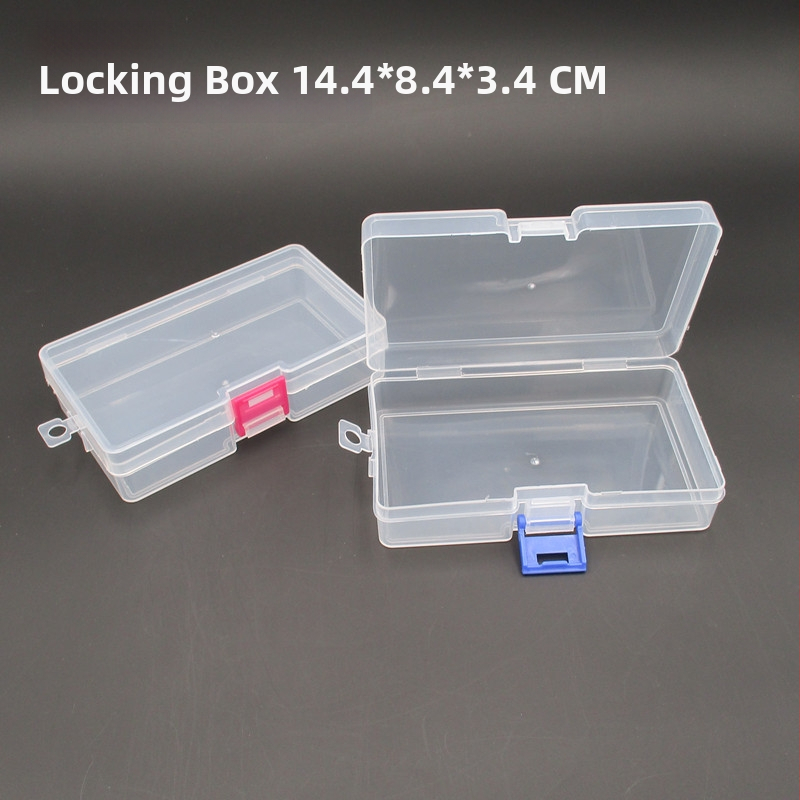 Cutie din plastic PP cu capac – organizator de birou pentru accesorii mici și bijuterii, depozitare portabilă sigilată