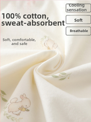 Set de pijama din bumbac pentru copii și sugari, vară, cu două piese: top cu mânecă scurtă și pantaloni scurți, unisex