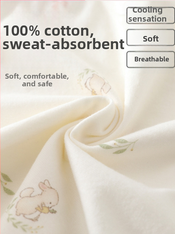 Set de pijama din bumbac pentru copii și sugari, vară, cu două piese: top cu mânecă scurtă și pantaloni scurți, unisex
