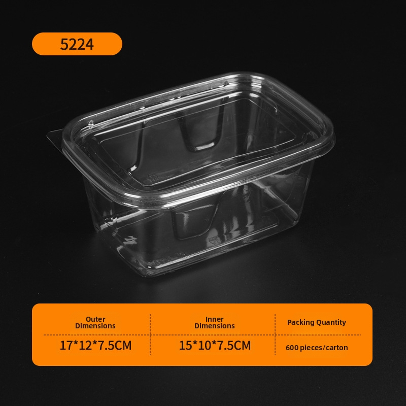 Cutie transparentă de patiserie, de unică folosință, rezistentă la presiune și umezeală, ambalaj pentru take-out de prăjituri, produse de patiserie și fructe