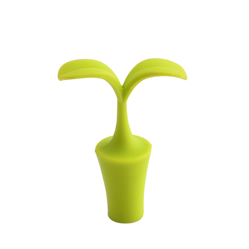 Dop de vin din silicon verde cu design de muguri