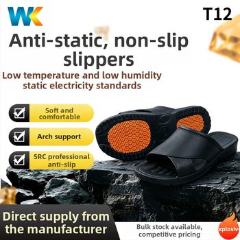 Pantofi de atelier fără praf, anti-statice, talpă moale îngroșată, unisex, papuci perforați