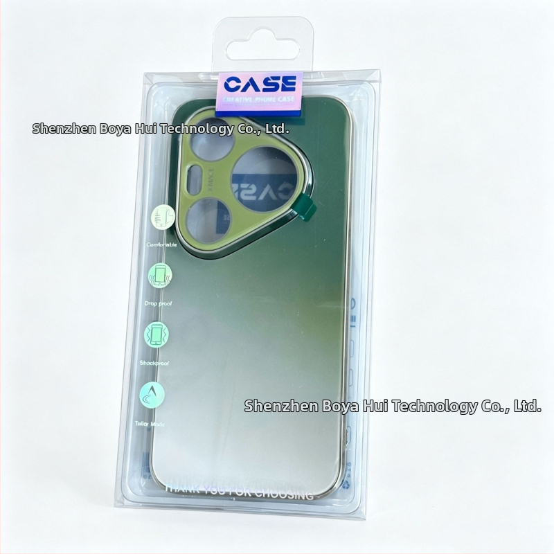 Funda din sticlă cu gradient curcubeu pentru Huawei Pura90Pro și Mate80Pro, protecție electroplată integrală