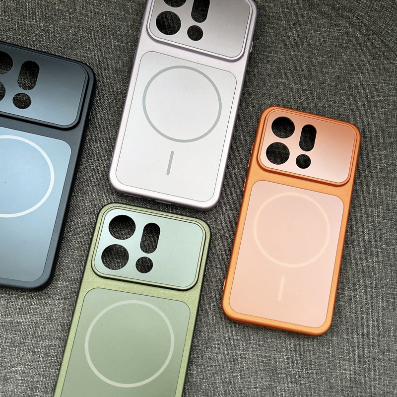 Carcasă magnetică OPPO Find X9 Pro, finisaj mat, portocaliu, protecție anti-cadere