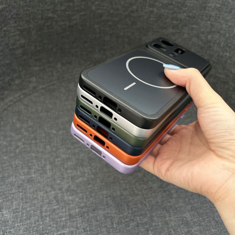 Carcasă magnetică OPPO Find X9 Pro, finisaj mat, portocaliu, protecție anti-cadere