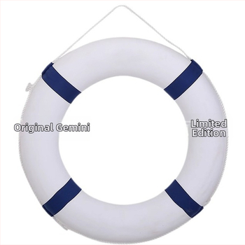 Inel de salvare decorativ mediteranean, din spumă solidă, design îngroșat, element decorativ pentru înot, pentru adulți și copii