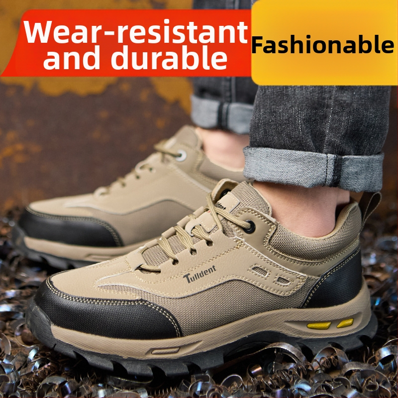 Pantofi de protecție bărbați Fly-Knit, izolați, antișoc și anti-perforație, antiderapante, ușori și respirabili pentru șantier