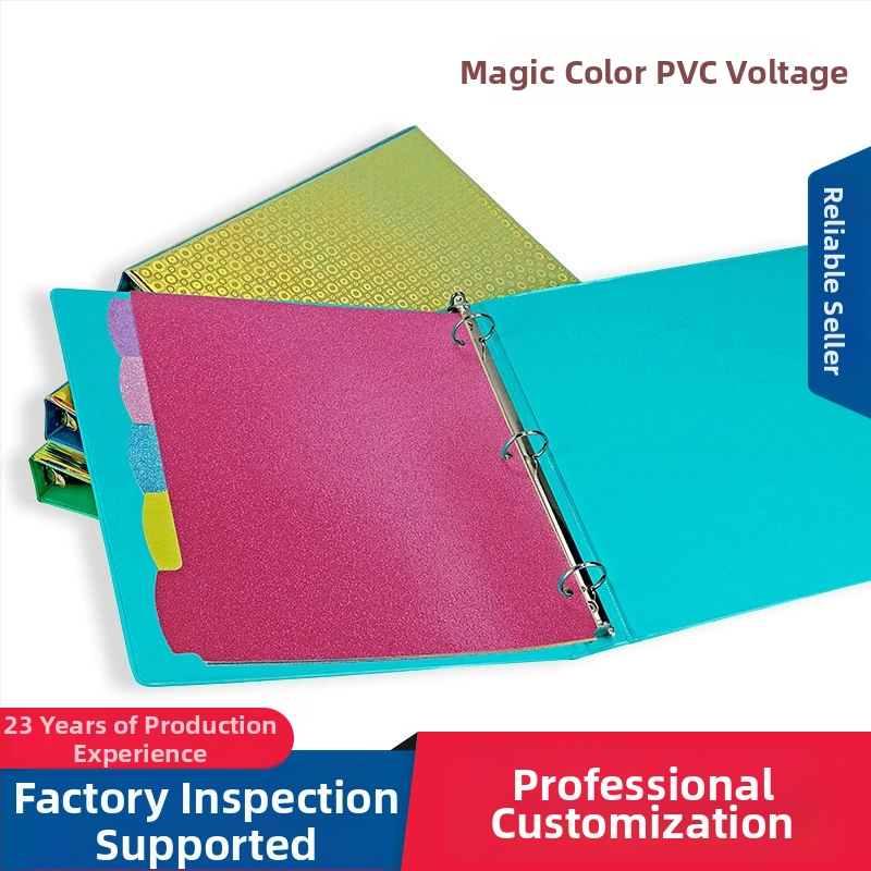 Meisi dosar PVC A4 pentru fișiere cu 3 găuri, tip O, copertă colorată