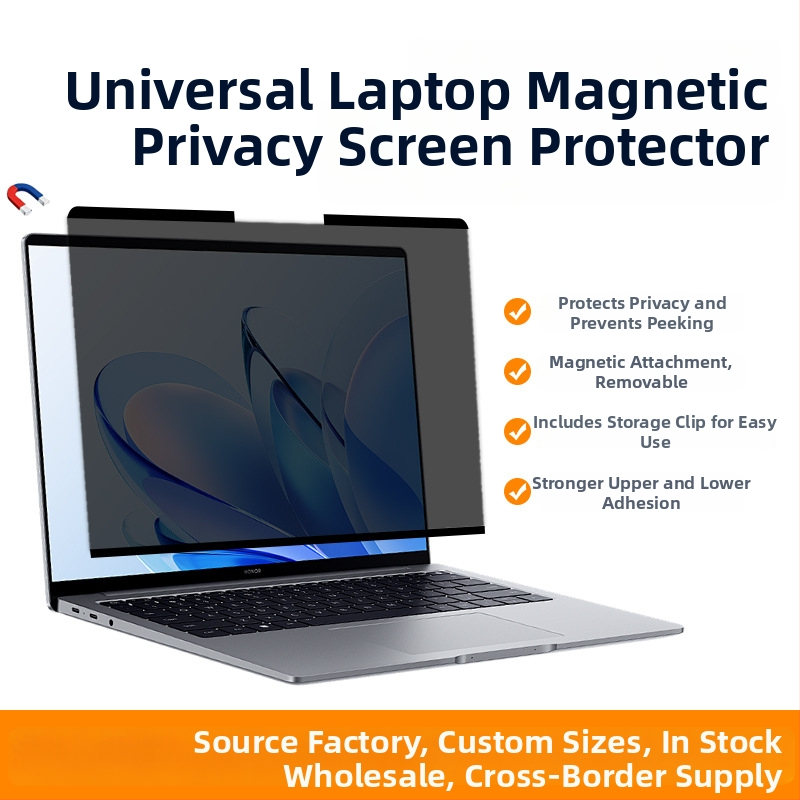 Protector de ecran magnetic universal pentru laptop cu protecție a intimității, folie HD detașabilă, aderență puternică, filtrare a luminii albastre