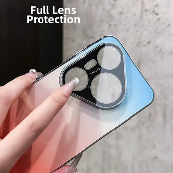Carcasă Huawei Pura90 cu finisaj gradient, margine anti-derapare electroplacată, compatibilă cu P80 și P70