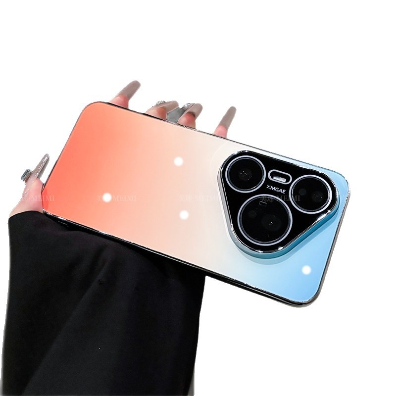 Carcasă Huawei Pura90 cu finisaj gradient, margine anti-derapare electroplacată, compatibilă cu P80 și P70