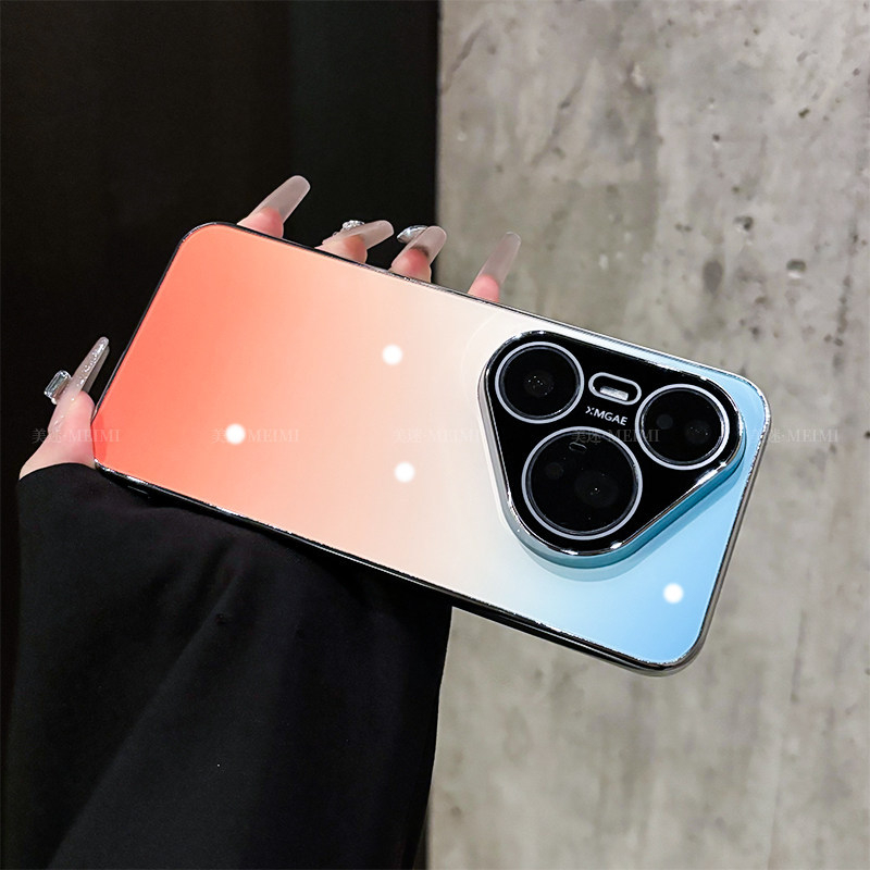 Carcasă Huawei Pura90 cu finisaj gradient, margine anti-derapare electroplacată, compatibilă cu P80 și P70