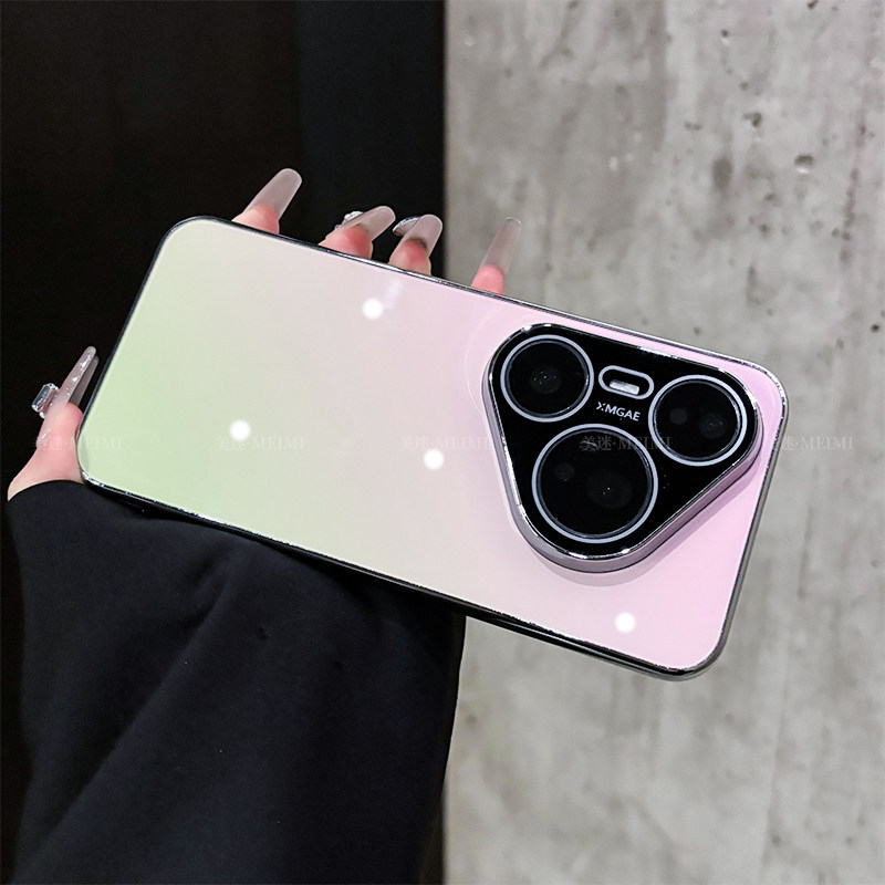 Carcasă Huawei Pura90 cu finisaj gradient, margine anti-derapare electroplacată, compatibilă cu P80 și P70