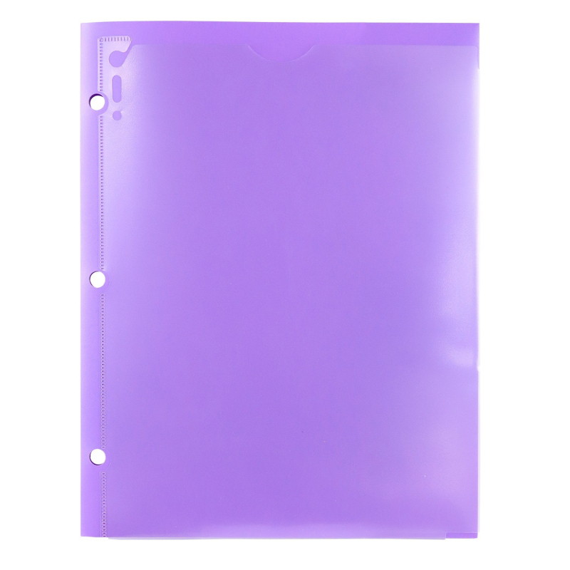 Folder A4 cu patru buzunare, buzunar transparent, buzunar dublu și găuri pentru trei inele