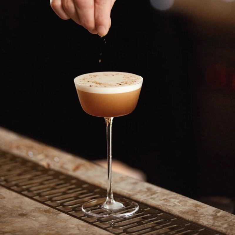 Pahare de cocktail din cristal fără plumb, stil japonez, pahare martini cu picior înalt pentru barmani profesioniști, ceașcă de cafea