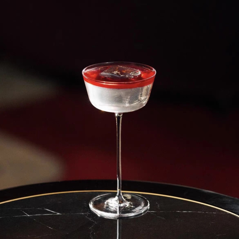Pahare de cocktail din cristal fără plumb, stil japonez, pahare martini cu picior înalt pentru barmani profesioniști, ceașcă de cafea