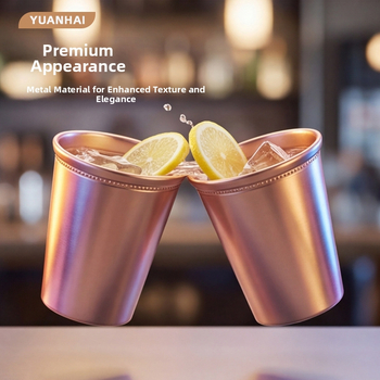 Pahar de răcire din aliaj de aluminiu — personalizabil pentru hoteluri, restaurante, baruri, KTV, birouri și cafea.
