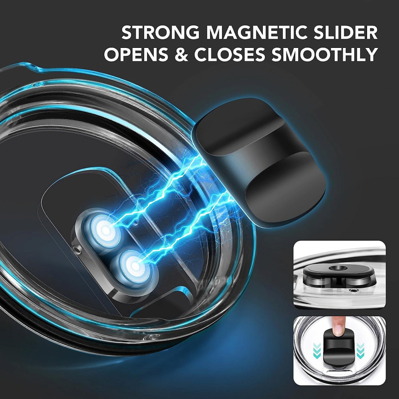Capac magnetic Stanley pentru ceașcă de 20/30 oz, accesoriu pentru termos, capac din plastic etanș