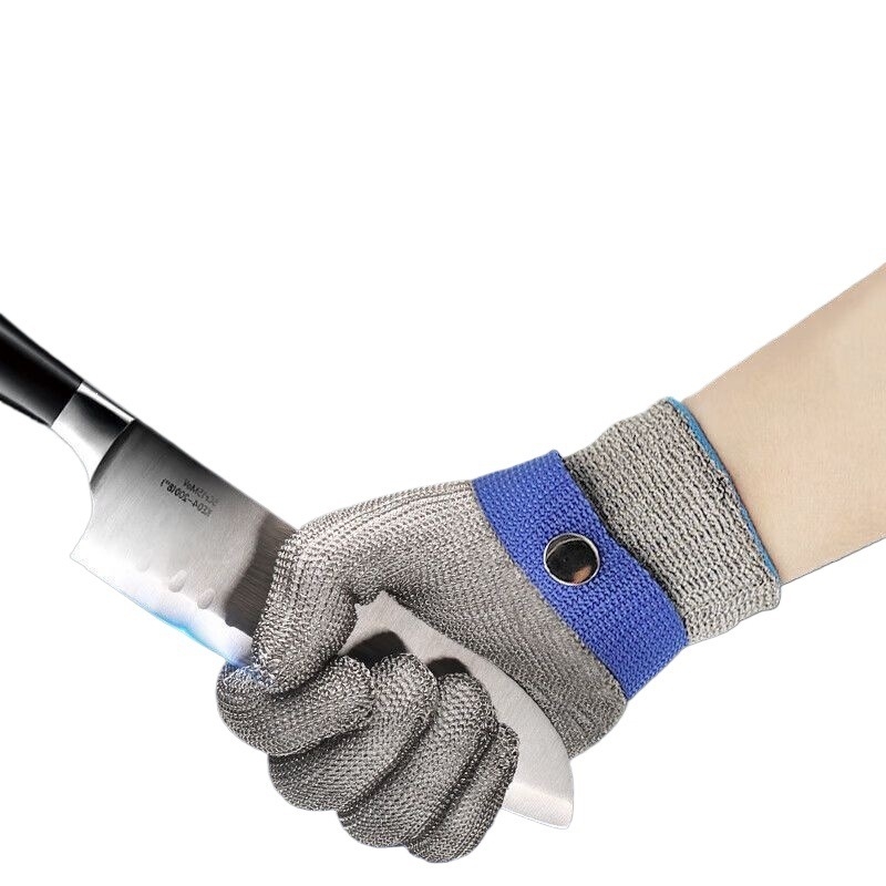 Mănuși cu sârmă metalică, nivel 9 protecție la tăiere, anti-perforație și anti-încleștare, pentru gravură, deschiderea stridiilor și grădinărit