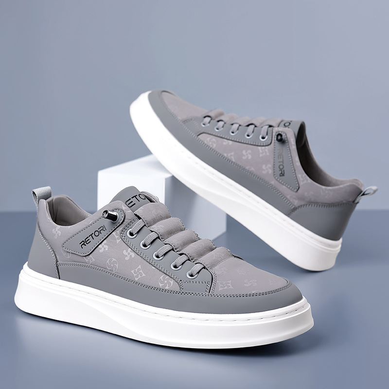 Pantofi sport bărbați slip-on, ușori și respirabili, cu panouri din material ice-silk, încălțăminte casual