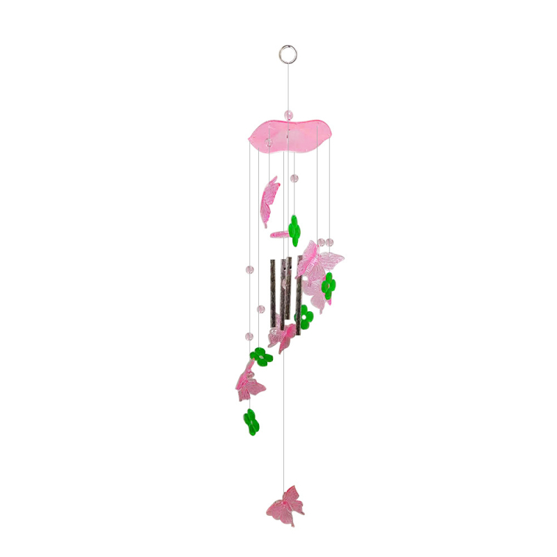Pandantiv din acril pentru decorul casei cu colibri și fluture, clopot de vânt