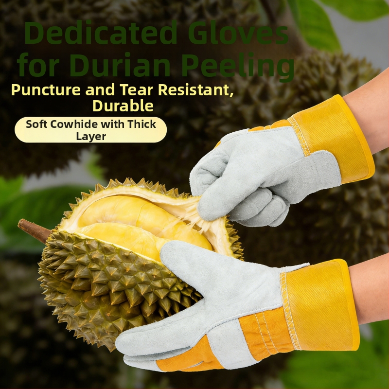 Mănuși de protecție groase pentru durian, anti-înțepare și anti-tăiere, rezistente la uzură, pentru deschiderea și curățarea durianului, mănuși de uz casnic curate și igienice