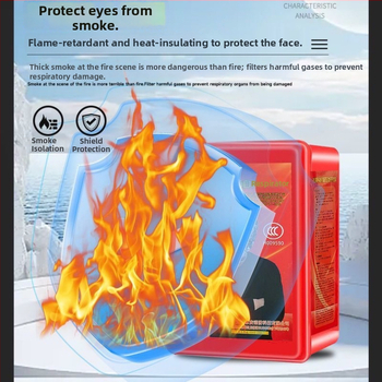 Mască de respirație antiincendiu, certificat 3C, protecție antivirus și anti-fum, respirator de evacuare pentru casă și hoteluri