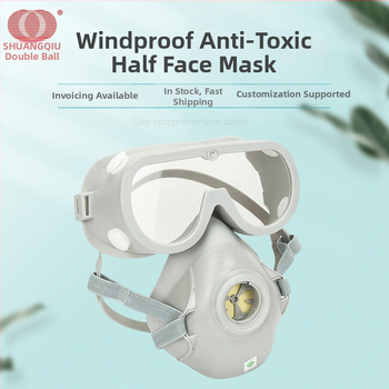 Mască de gaz cu filtru din cărbune activ, respirator protector împotriva pesticidelor și formaldehidei, pentru industrie și construcții