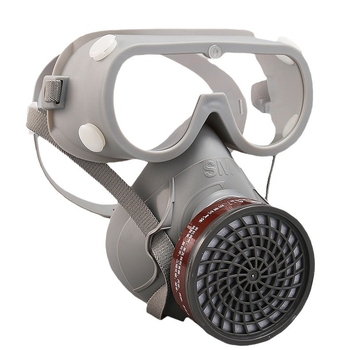 Mască de gaz cu filtru din cărbune activ, respirator protector împotriva pesticidelor și formaldehidei, pentru industrie și construcții