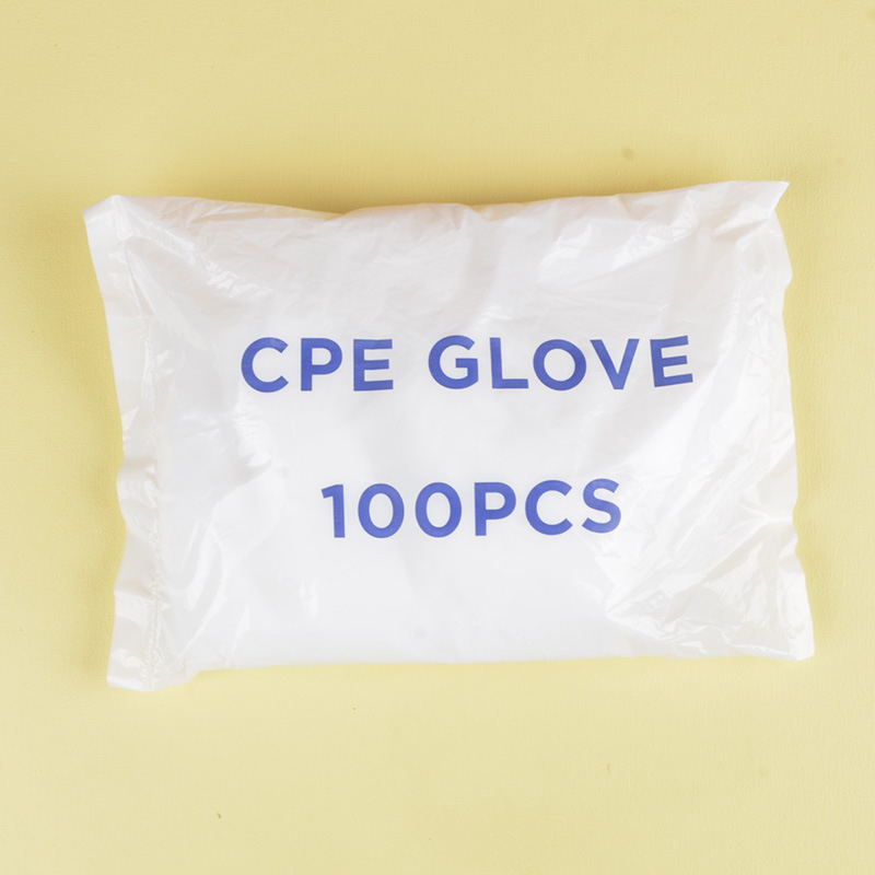 Mănuși de unică folosință CPE extra‑groase, plastic mat, transparente, 100 bucăți, bucătărie și catering