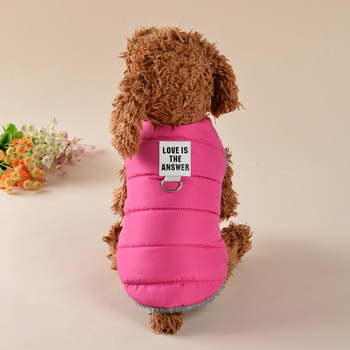Cardigan de iarnă pentru câini, vestă din bumbac cu două straturi, pentru câini mici