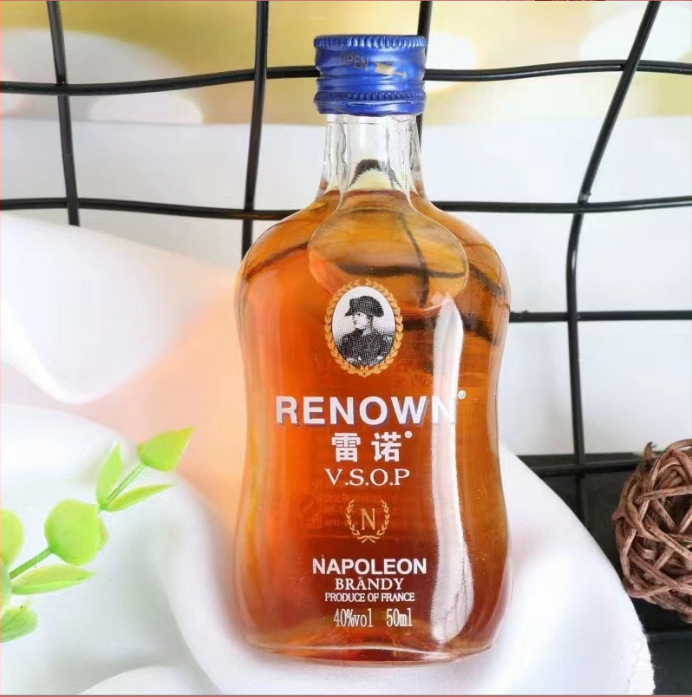 Mini 50ml priehľadná sklenená fľaša s uzáverom, utesnená prázdna fľaša na liehoviny, na ochutnávku