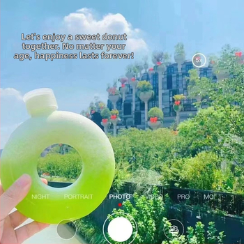 Pahare din plastic ABS, de unică folosință, pentru băuturi reci, ceai cu lapte și ceai de fructe, cu design circular