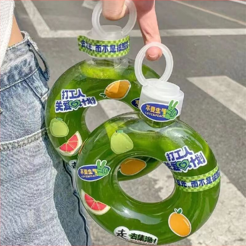 Pahare din plastic ABS, de unică folosință, pentru băuturi reci, ceai cu lapte și ceai de fructe, cu design circular