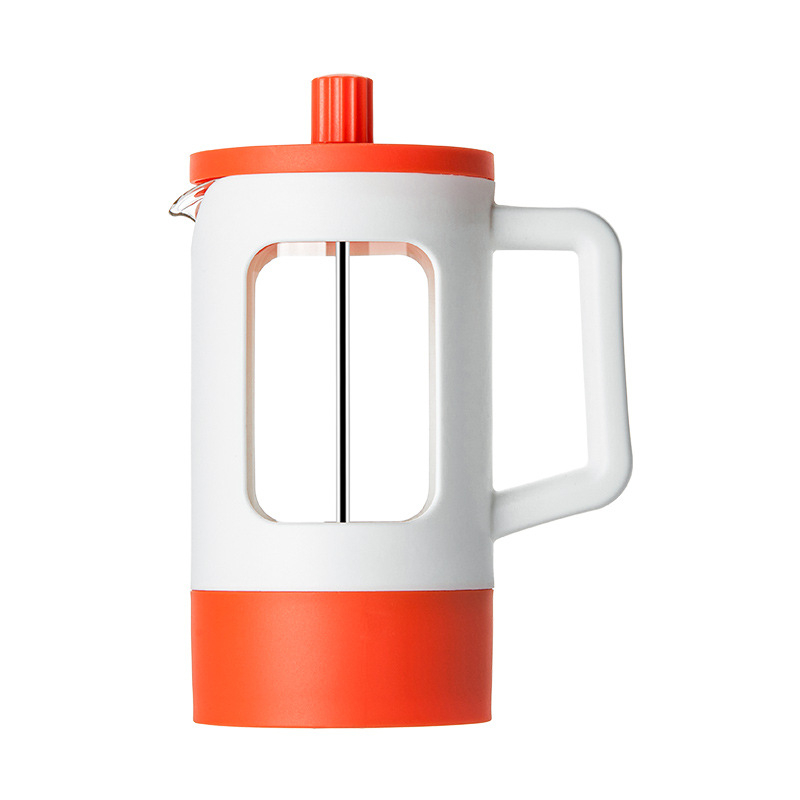 Cafetieră din sticlă borosilicat cu presă franțuzească și filtru pentru birou și casă