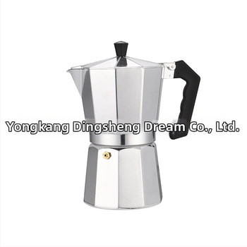 Moka din aluminiu italian, design octagonal, stil european