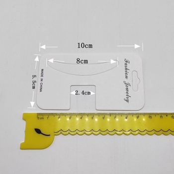 Set de 100 etichete din carton cu clips pentru accesorii de păr, capete albe