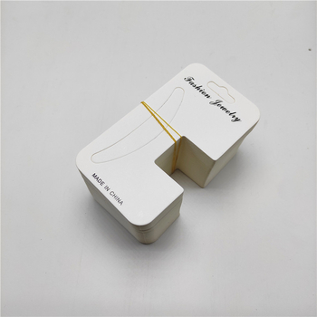 Set de 100 etichete din carton cu clips pentru accesorii de păr, capete albe