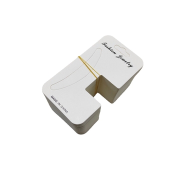 Set de 100 etichete din carton cu clips pentru accesorii de păr, capete albe