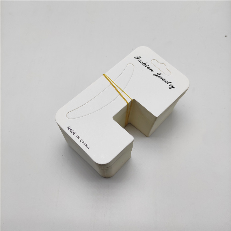 Set de 100 etichete din carton cu clips pentru accesorii de păr, capete albe