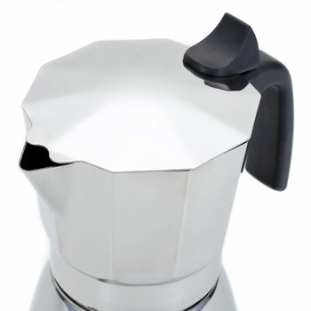Cafetieră moka octogonală din oțel inoxidabil, clasică, pentru uz casnic, stil italian, cafea espresso preparată manual