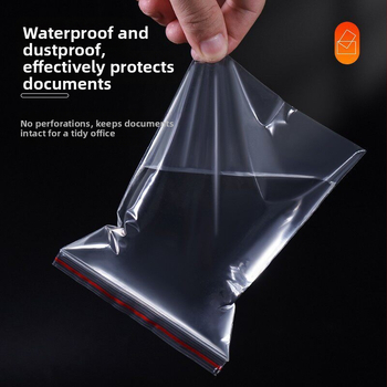 Pungi cu autoseal pentru facturi, transparente, 18×28 cm, pentru documente și chitanțe TVA