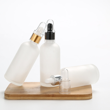 Sticlă mată din sticlă 30 ml pentru uleiuri esențiale, cu pipetă – recipient vid pentru mostre cosmetice