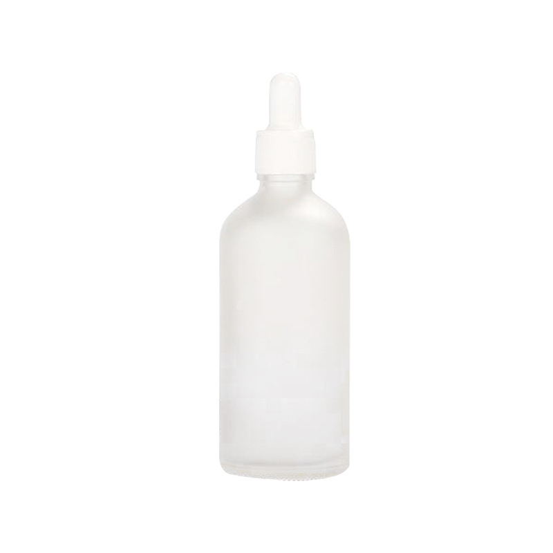 Sticlă mată din sticlă 30 ml pentru uleiuri esențiale, cu pipetă – recipient vid pentru mostre cosmetice