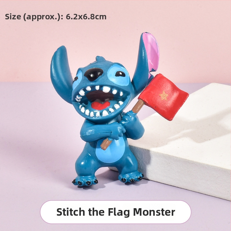 Figurina mică monstru desen animat pentru husă de telefon, DIY, lipire crem, accesorii din rășină, lucrat manual
