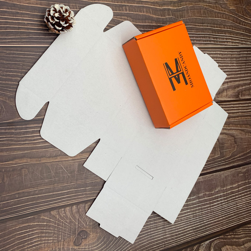 Cutie pliabilă din carton ondulat, personalizabilă, pentru cadouri, lenjerie intimă și șosete