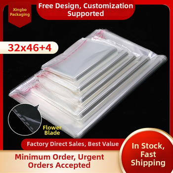 Saco OPP transparent autoadeziv 32×46 cm + 4 cm, pentru ambalarea hainelor și textilelor de casă, pungă groasă anti-praf