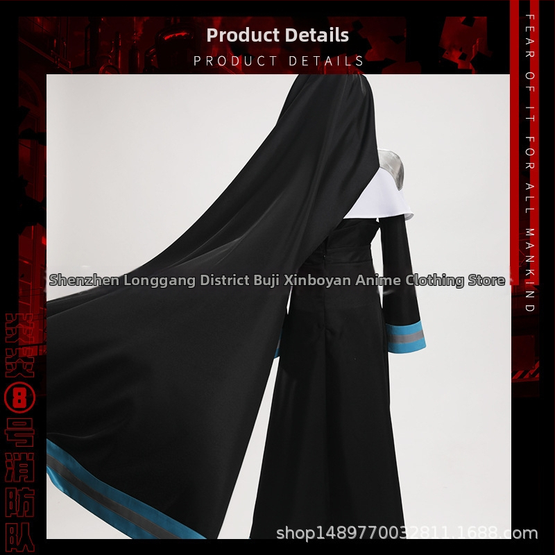 Hasičské sily: Alice Sister C Uniform Cosplay kostým – Oblečenie hasičky mníšky pre anime predstavenia