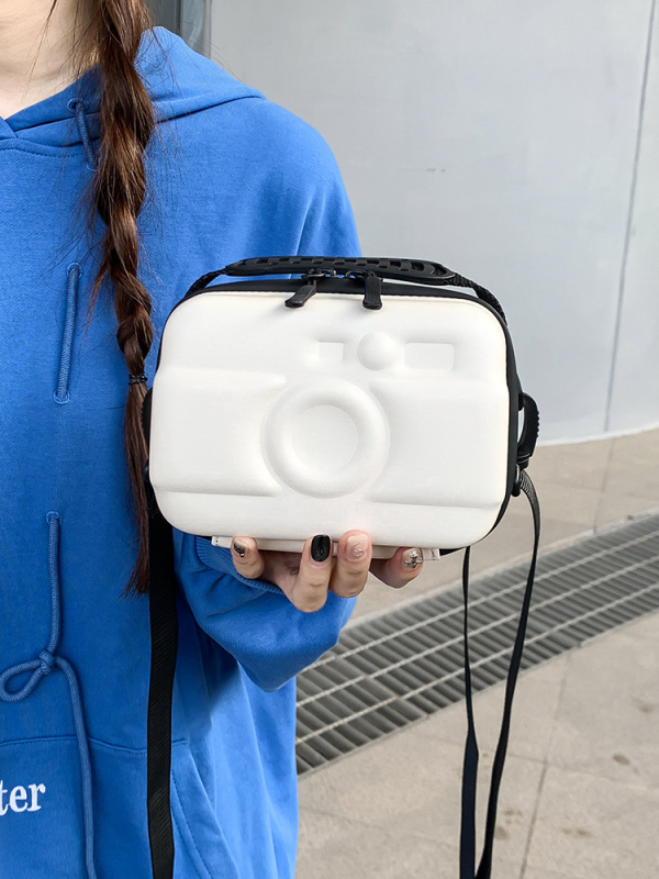 Geantă crossbody cu carcasă rigidă, geantă elegantă de damă, etui pentru ruj, geantă casuală pentru cameră