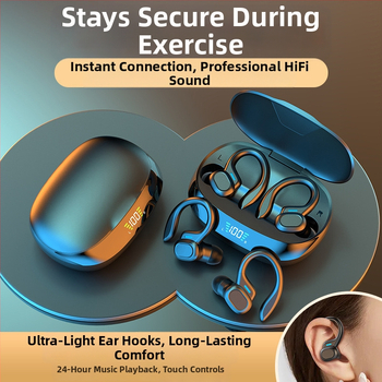 SP16OWS Căști Bluetooth fără fir cu cârlig pentru ureche, in-ear, bas puternic